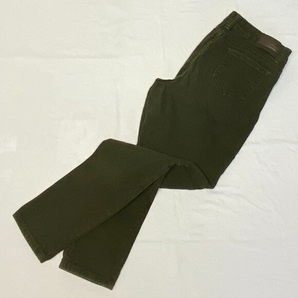 Mid Rise Skinny Leg Stretchy Denim Jeans Dark Green 11 Jean9 - Picture 9 of 13